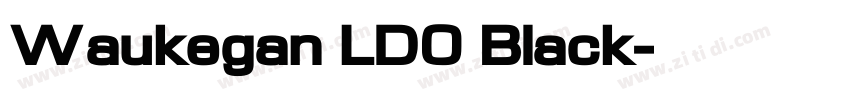 Waukegan LDO Black字体转换